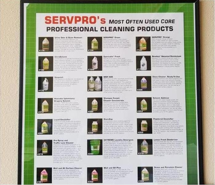 a snapshot of the the most Often Used Core Professional Cleaning Products